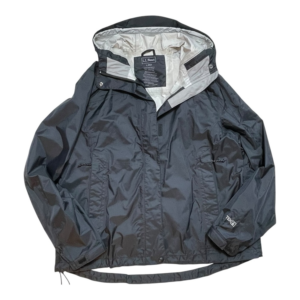 L.L. Bean Women’s Rain Jacket Black Size L Petite